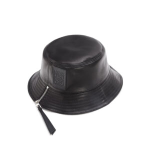 Leather hat 8 by Yox Black Size M International in Leather